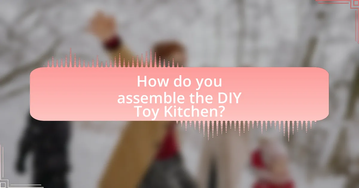 How do you assemble the DIY Toy Kitchen?